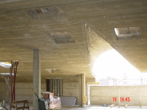 10A - Copertura inclinata in getto pieno; particolare della cappuccina ad arco
